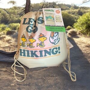 NWT Peanuts Snoopy Explorer Slumber Bag & Sling‎ Bag Set “Let’s Go Hiking”